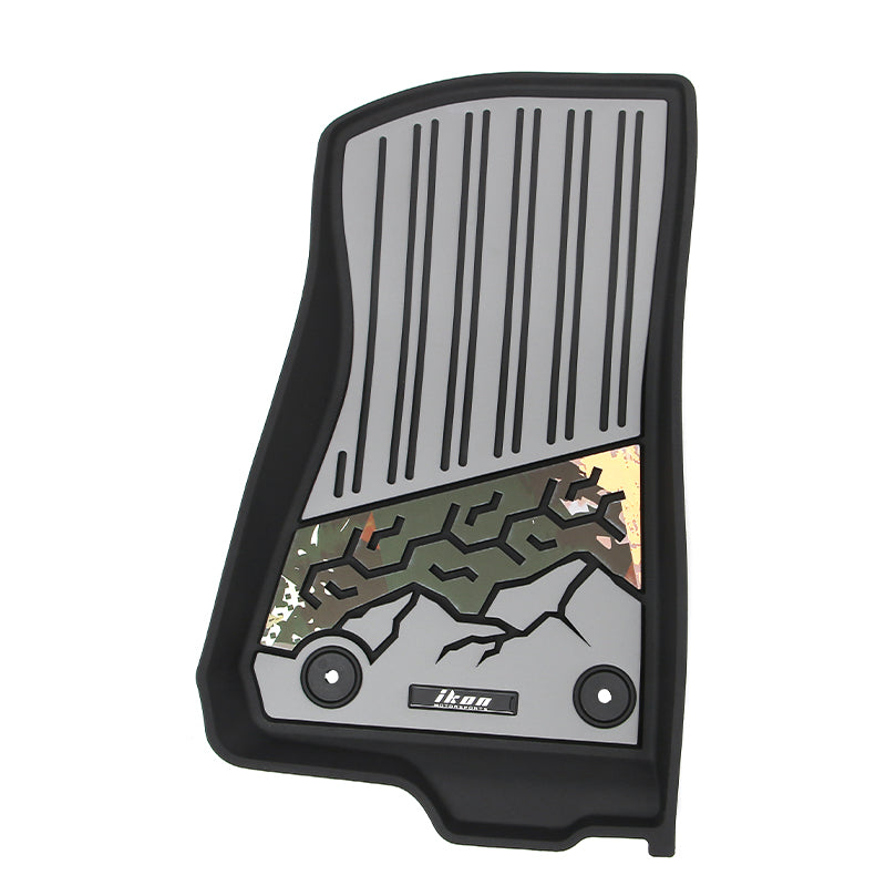 2018-2025 Jeep Wrangler JL Unlimited 4Dr Floor Mats Black Gray TPE