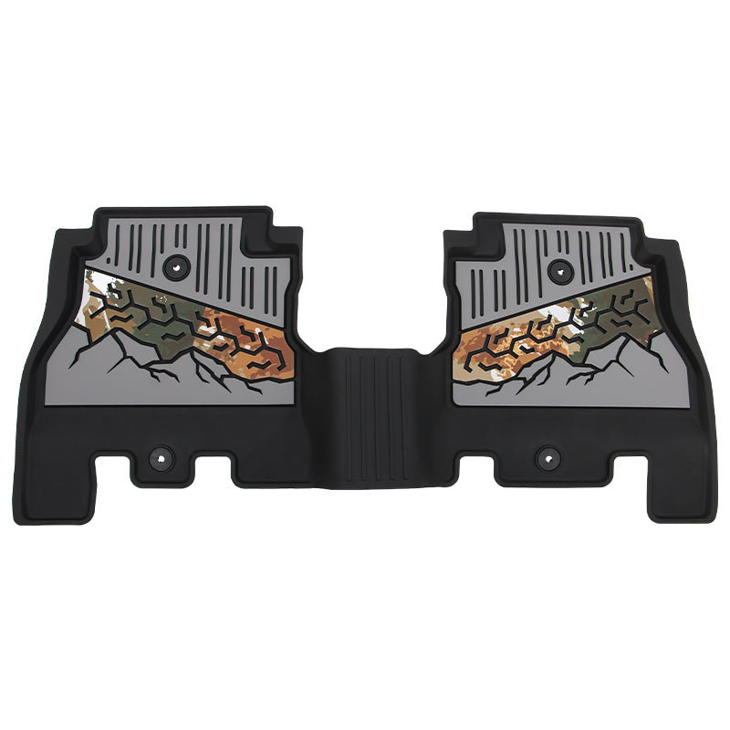 2018-2025 Jeep Wrangler JL Unlimited 4Dr Floor Mats Black Gray TPE