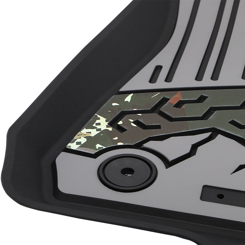 2018-2025 Jeep Wrangler JL Unlimited 4Dr Floor Mats Black Gray TPE