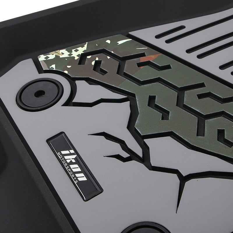 2018-2025 Jeep Wrangler JL Unlimited 4Dr Floor Mats Black Gray TPE