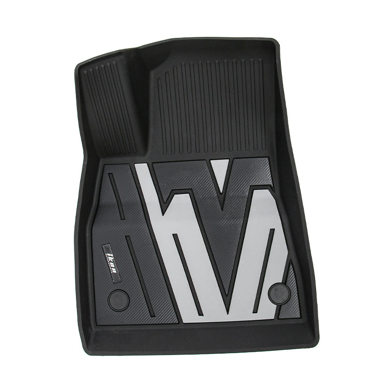 2024-2025 Tesla Model 3 3D Floor Mats Liner Black& Gray TPE Injection