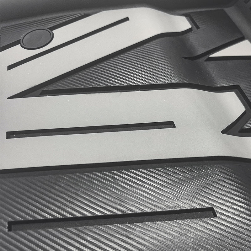 2024-2025 Tesla Model 3 3D Floor Mats Liner Black& Gray TPE Injection
