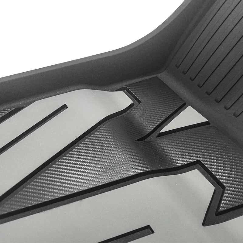 2024-2025 Tesla Model 3 3D Floor Mats Liner Black& Gray TPE Injection