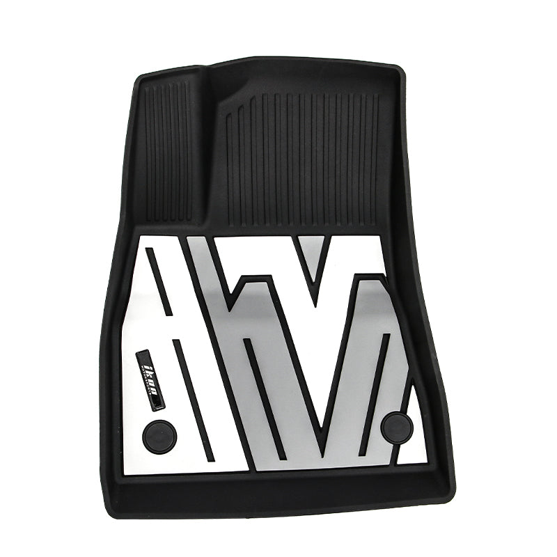 2024-2025 Tesla Model 3 3D Floor Mats Black Gray White TPE Injection