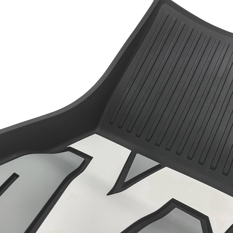 2024-2025 Tesla Model 3 3D Floor Mats Black Gray White TPE Injection