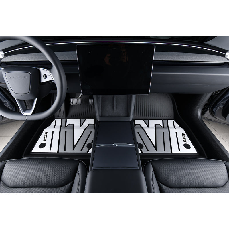 2024-2025 Tesla Model 3 3D Floor Mats Black Gray White TPE Injection