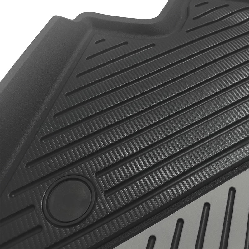 2020-2024 Tesla Model Y 3D Floor Mats Liner Black& Gray TPE Injection