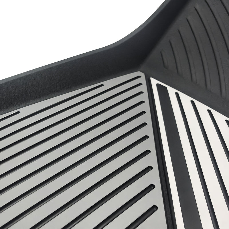 2020-2024 Tesla Model Y 3D Floor Mats Black& Gray& White TPE Injection