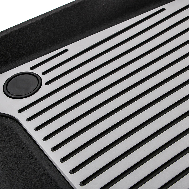 2020-2024 Tesla Model Y 3D Floor Mats Black& Gray& Red TPE Injection