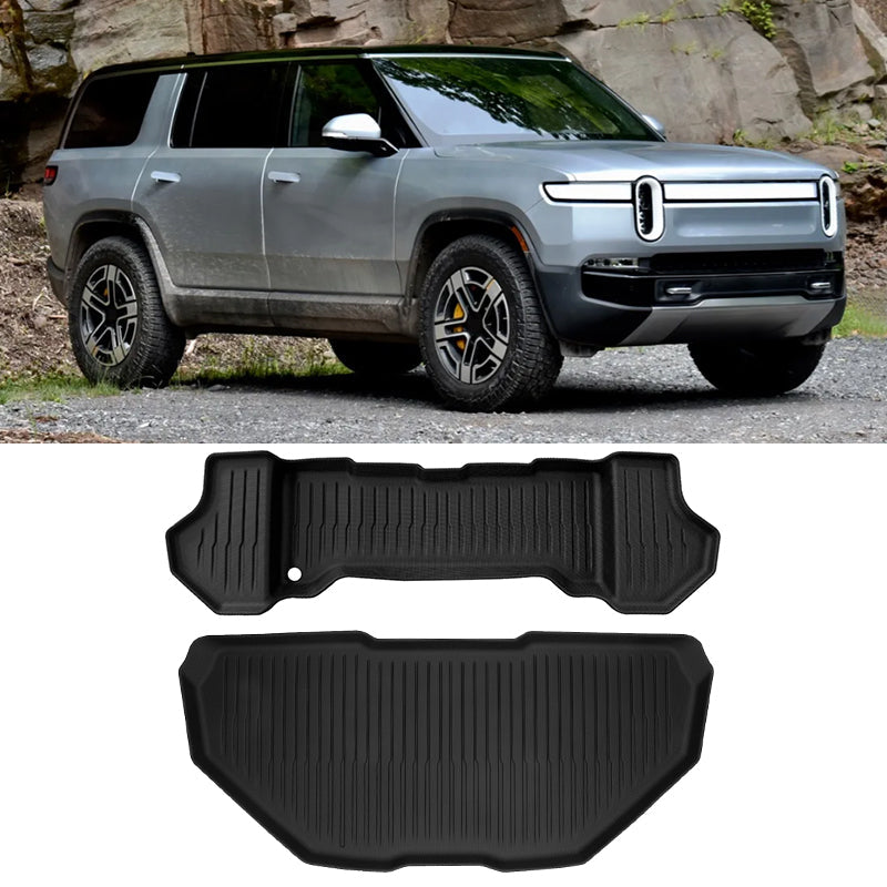 2022-2024 Rivian R1T R1S Front Storage Mat TPE Trunk Upper Lower Liner