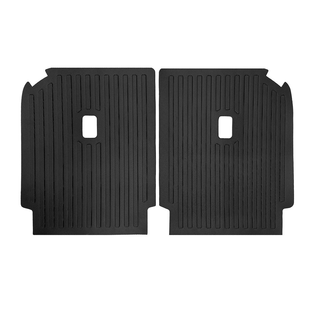 2022-2024 Rivian R1S 2PCS Backrest Mats Rear Seat Back Cover Black TPE