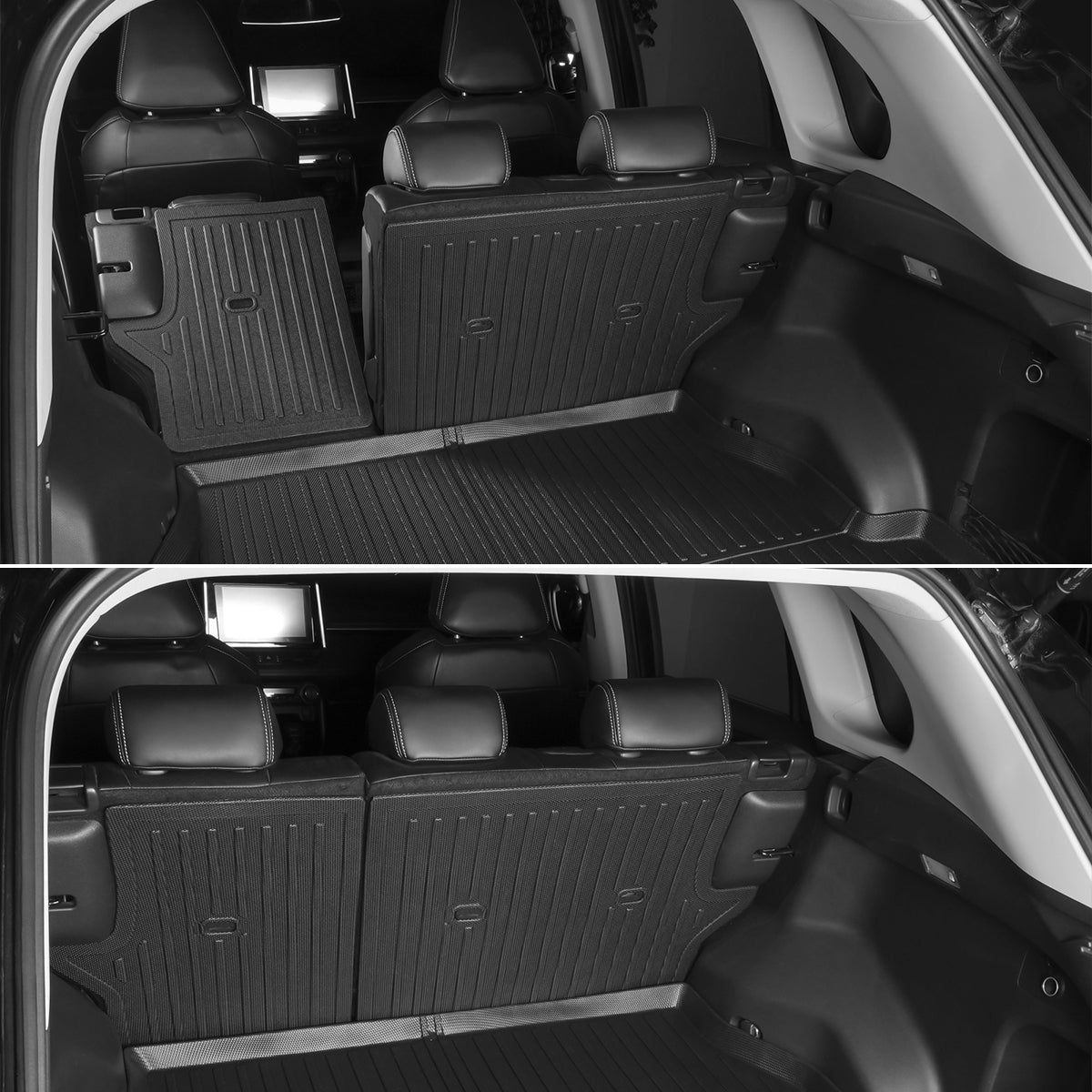2019-2024 Toyota RAV4 All Models 2PCS Backrest Mats Liner Black TPE