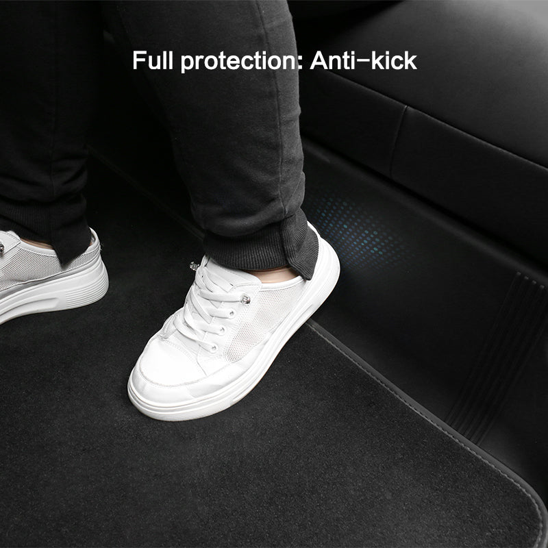 Car Floor Mat for 2020-2024 Tesla Model Y Black Rear Anti-kick TPE
