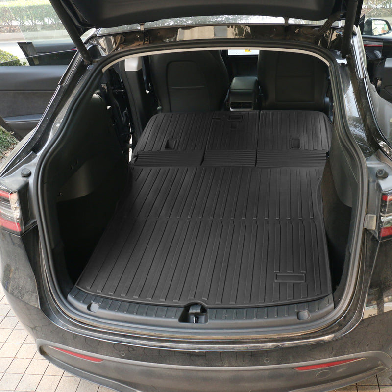2020-2023 Tesla Model Y Back Seat Cover W/ Trunk Mats Cargo Liner TPE