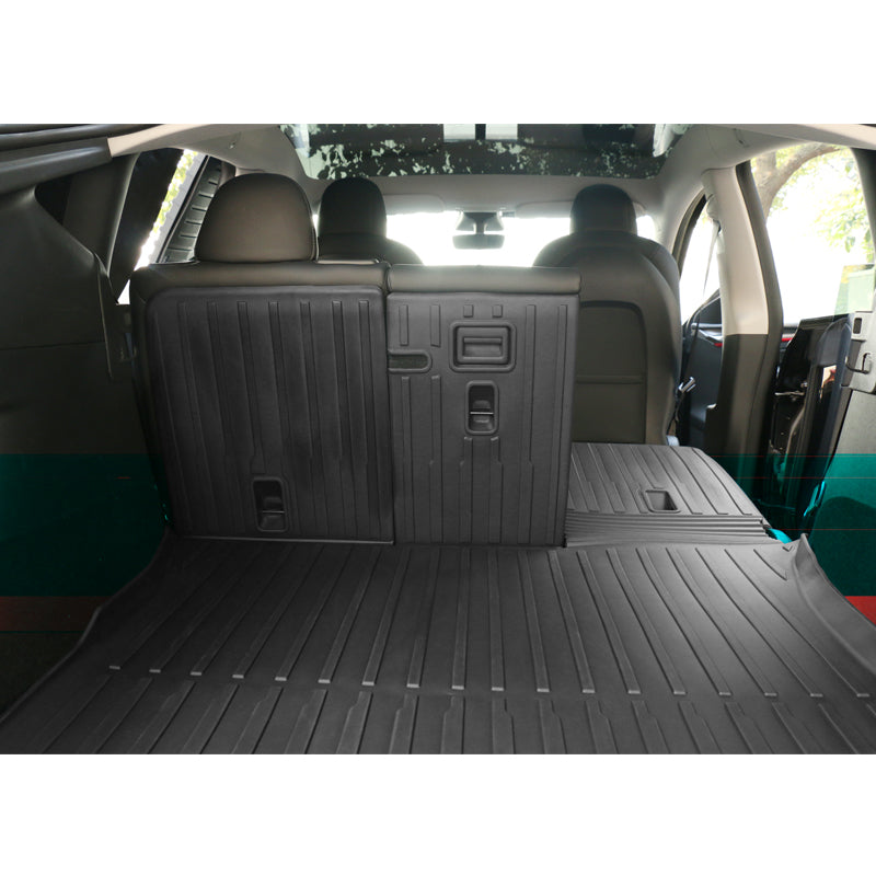2020-2023 Tesla Model Y Back Seat Cover W/ Trunk Mats Cargo Liner TPE
