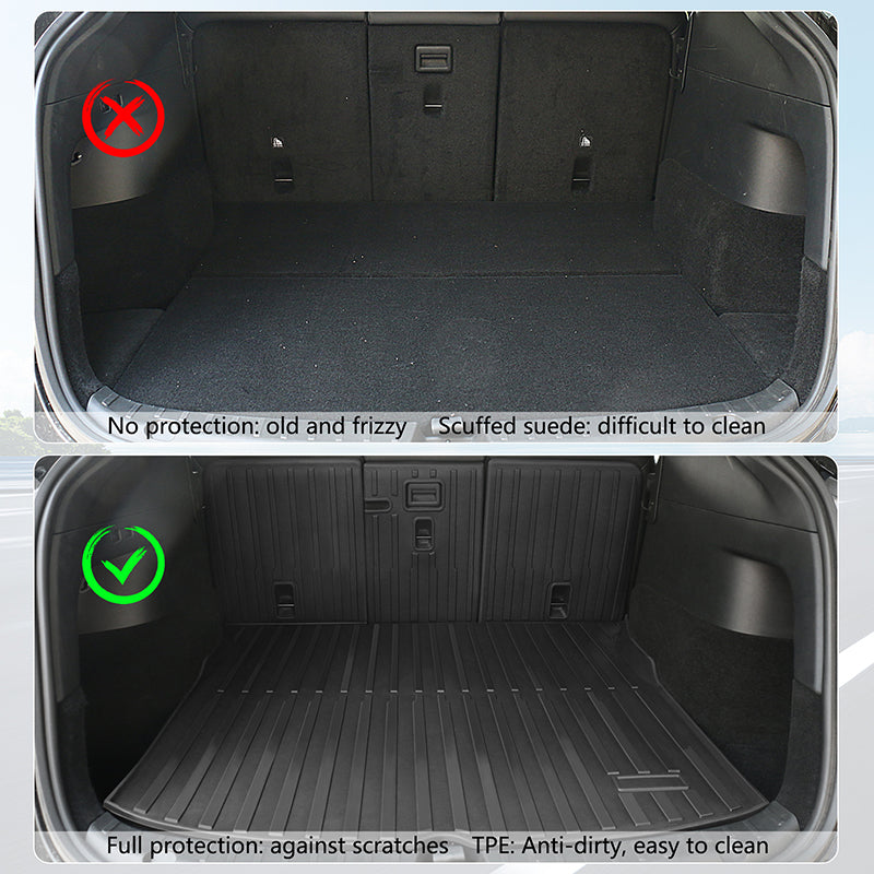 2020-2023 Tesla Model Y Back Seat Cover W/ Trunk Mats Cargo Liner TPE
