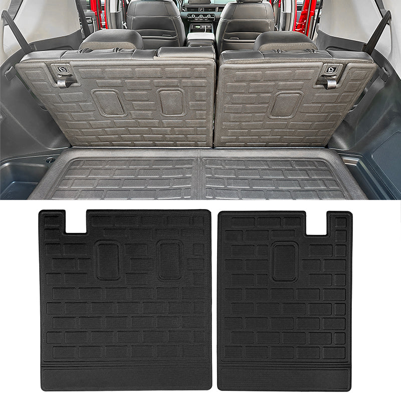 2016-2024 Honda Pilot 2PCS All Weather Backrest Mats Cover Black XPE