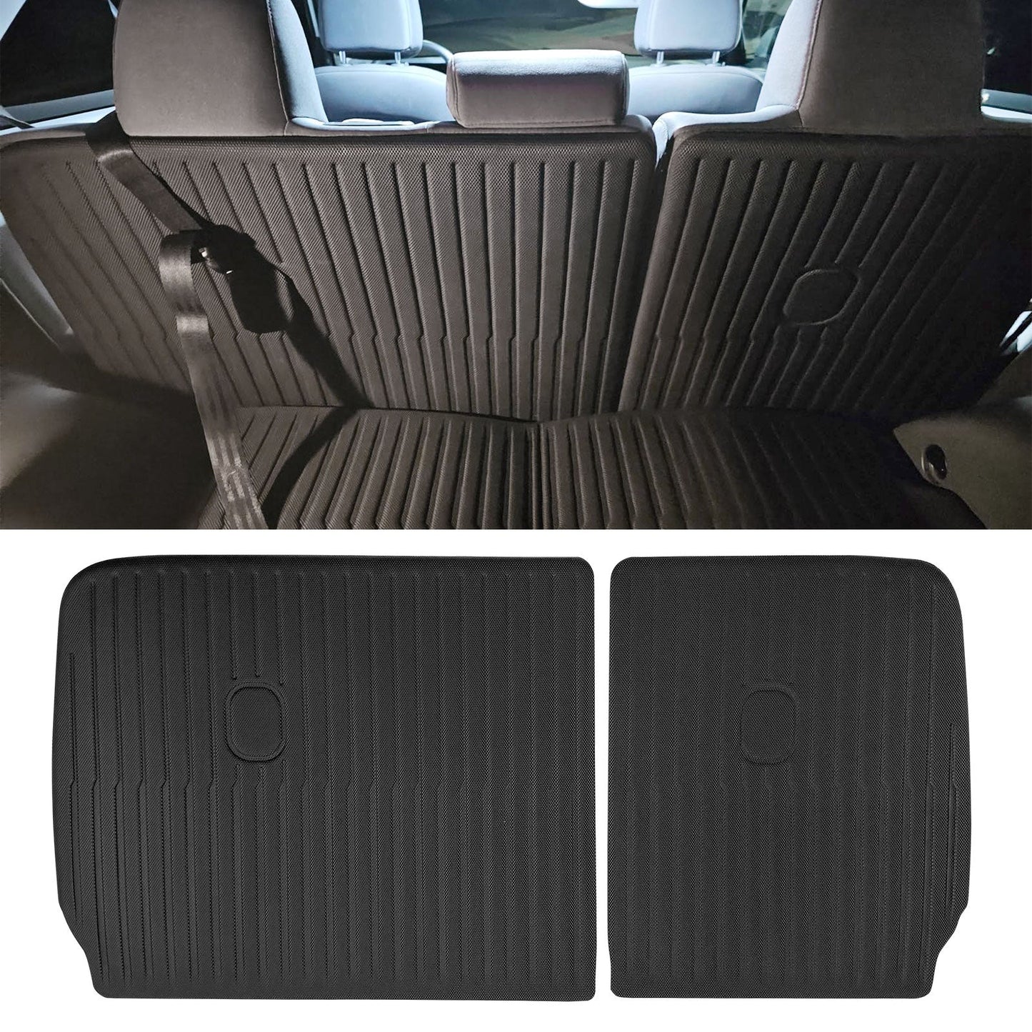 2022-2024 Hyundai Ioniq 5 2PCS All Weather Backrest Mats Black XPE