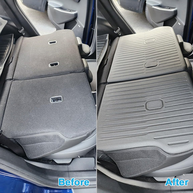 2022-2024 Kia EV6 2PCS All Weather Backrest Mats Cover Liner Black XPE
