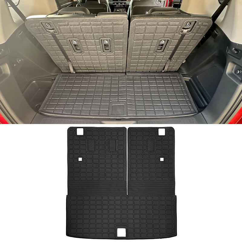 2023-2025 Honda Pilot 1PC Trunk Mat W/ Backrest Mats Liner Black TPE