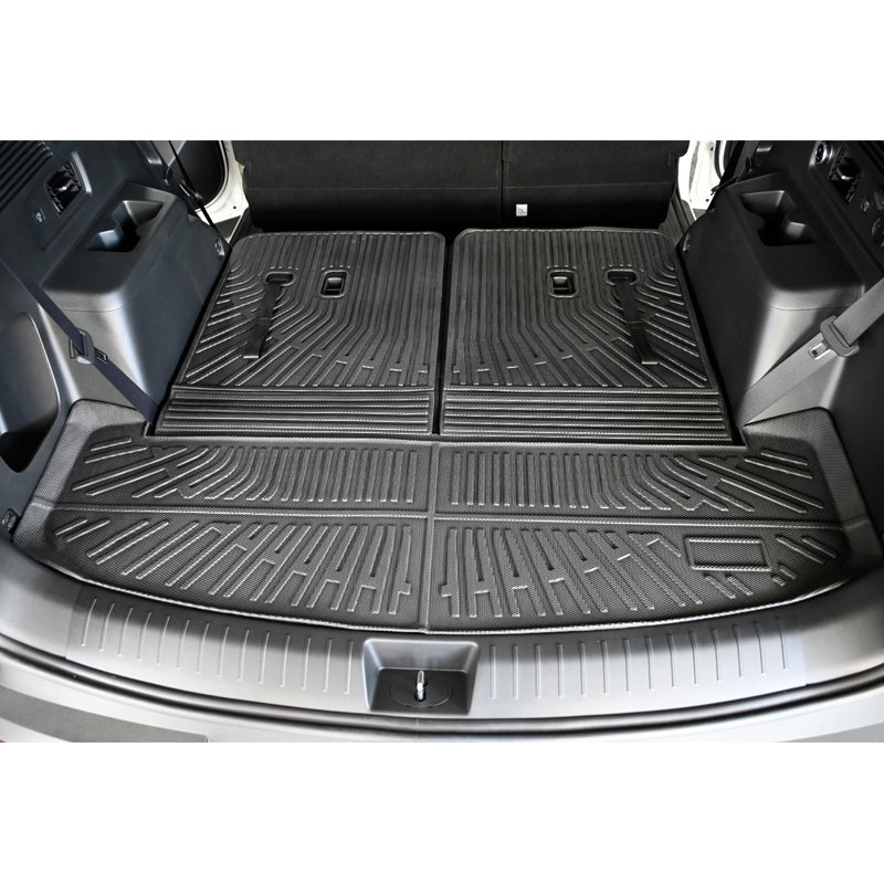 2024-2025 Hyundai Santa Fe Trunk Mat W/ Backrest Rear Seat Liner Black
