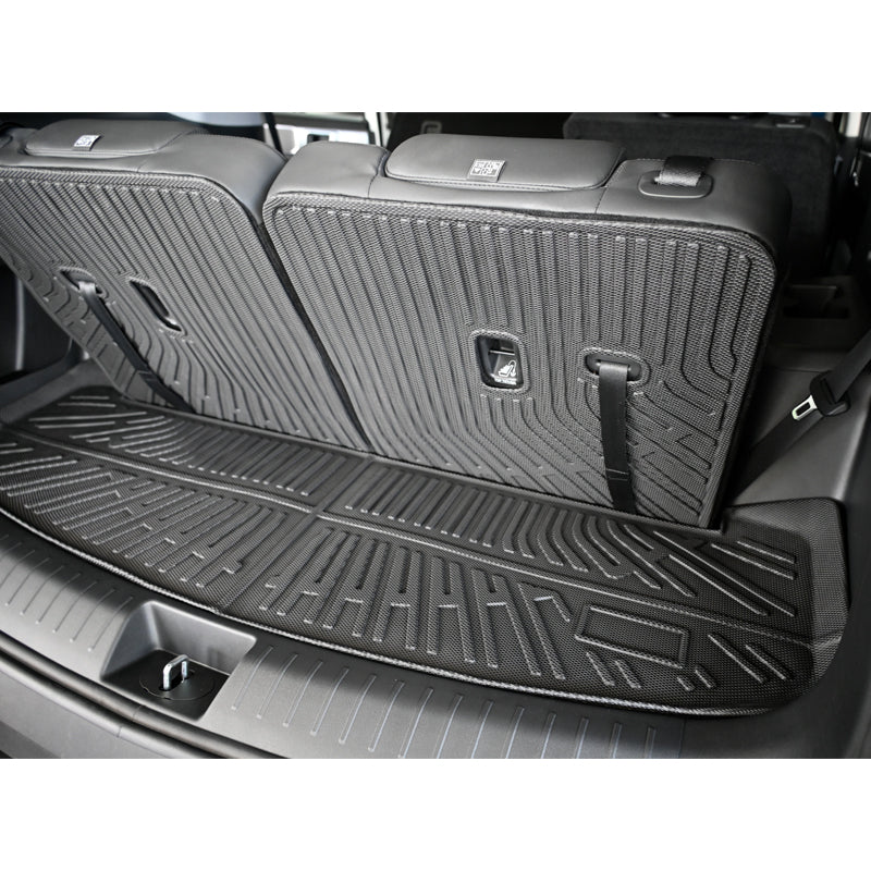 2024-2025 Hyundai Santa Fe Trunk Mat W/ Backrest Rear Seat Liner Black