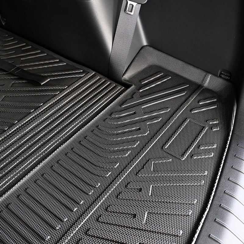 2024-2025 Hyundai Santa Fe Trunk Mat W/ Backrest Rear Seat Liner Black