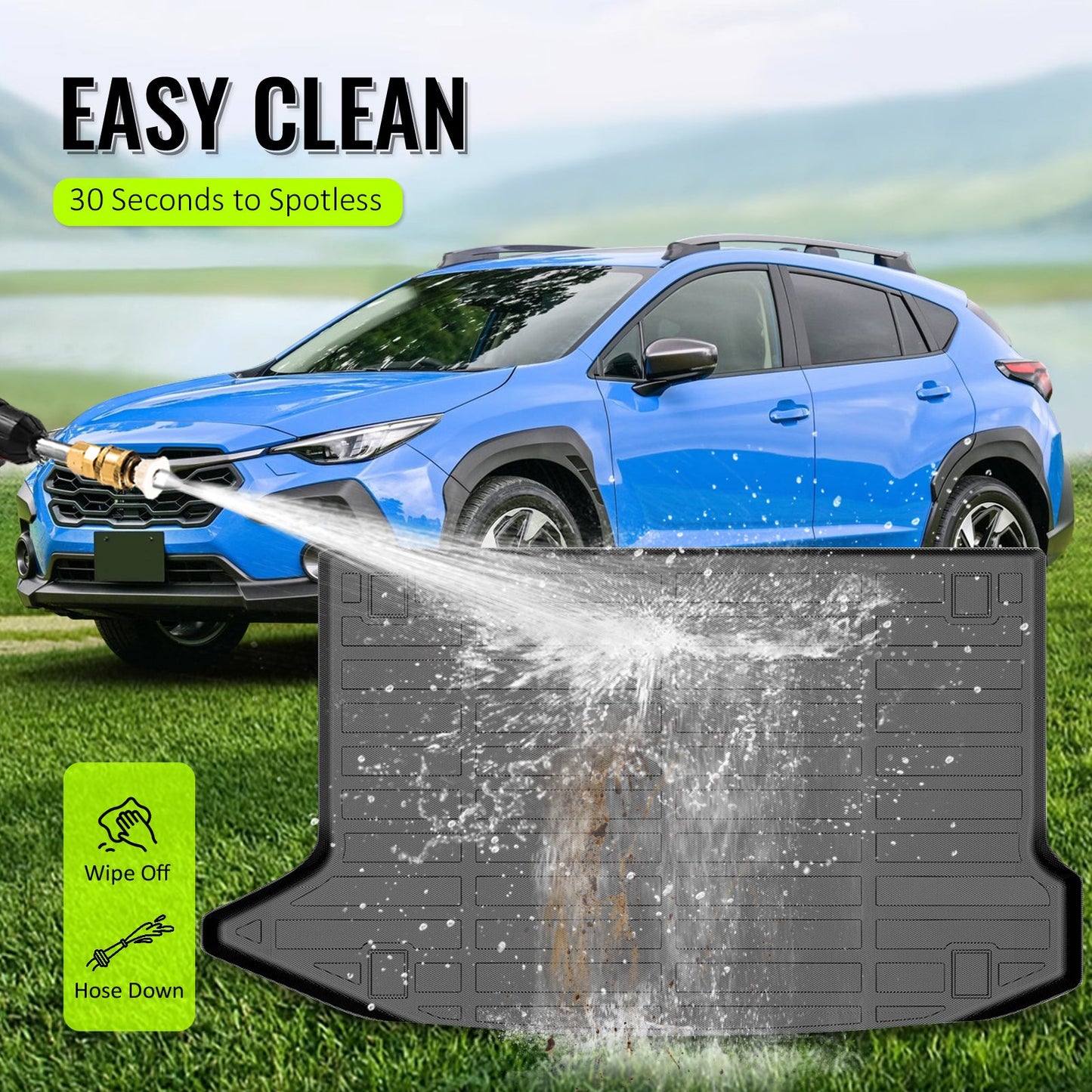 2018-2023 Hyundai Kona 19-23 Kona Electric Trunk Mat 3D TPE Liner