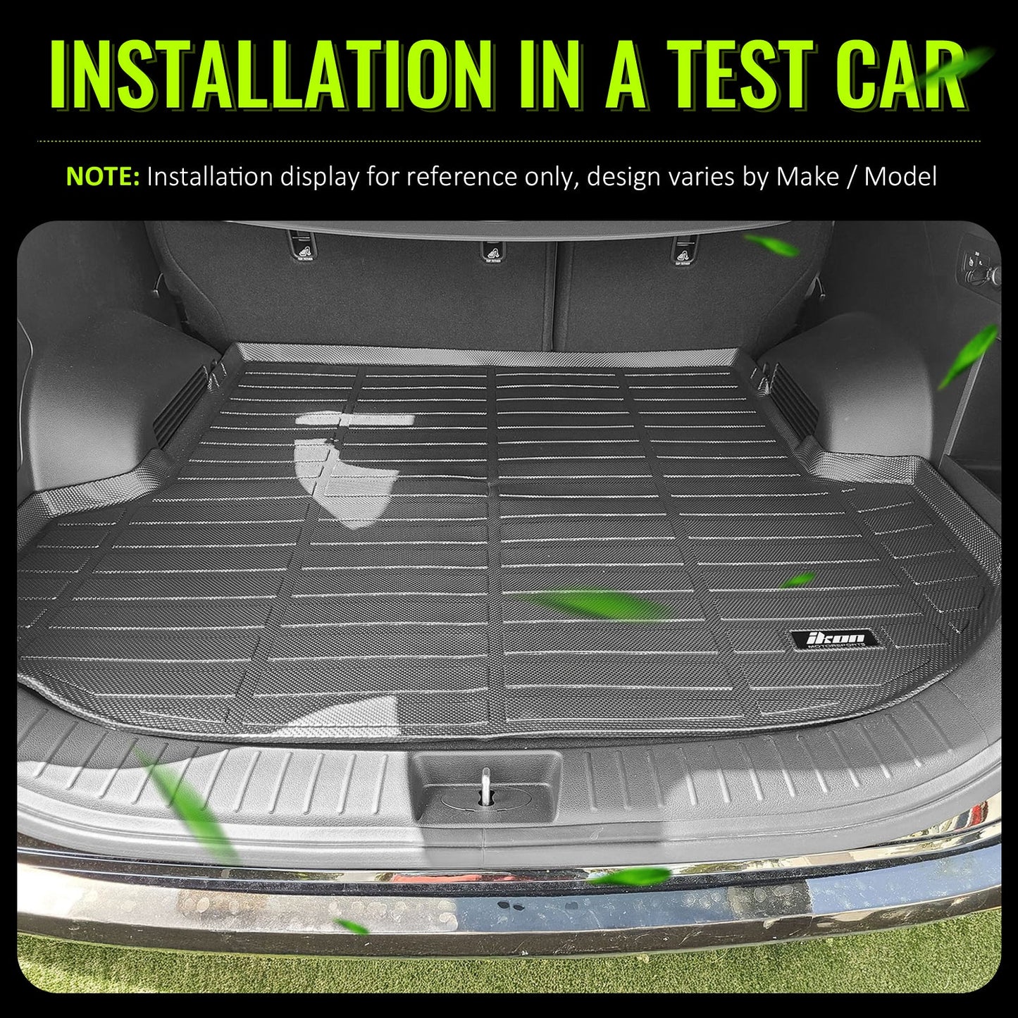 2021-2023 Hyundai Santa Fe 3D All Weather Cargo Trunk Tray Mats TPE