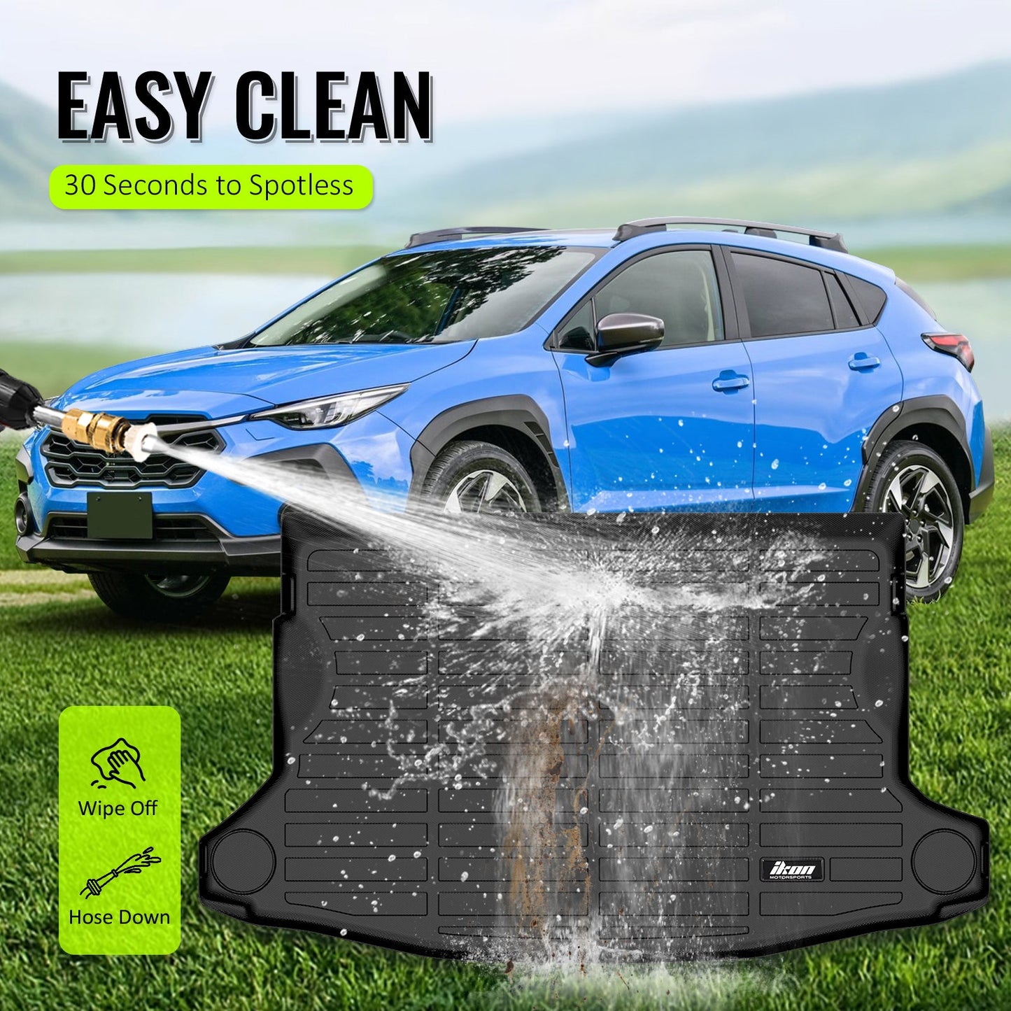 2024-2025 Subaru Crosstrek Trunk Mat All Weather 3D Rear Cargo Cover L