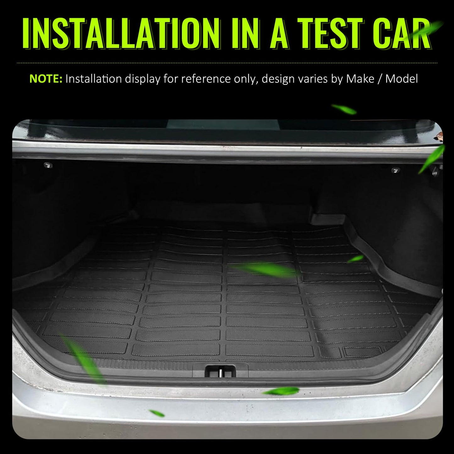 2018-2025 Toyota Camry 3D All Weather Rear Cargo Trunk Tray Mats TPE