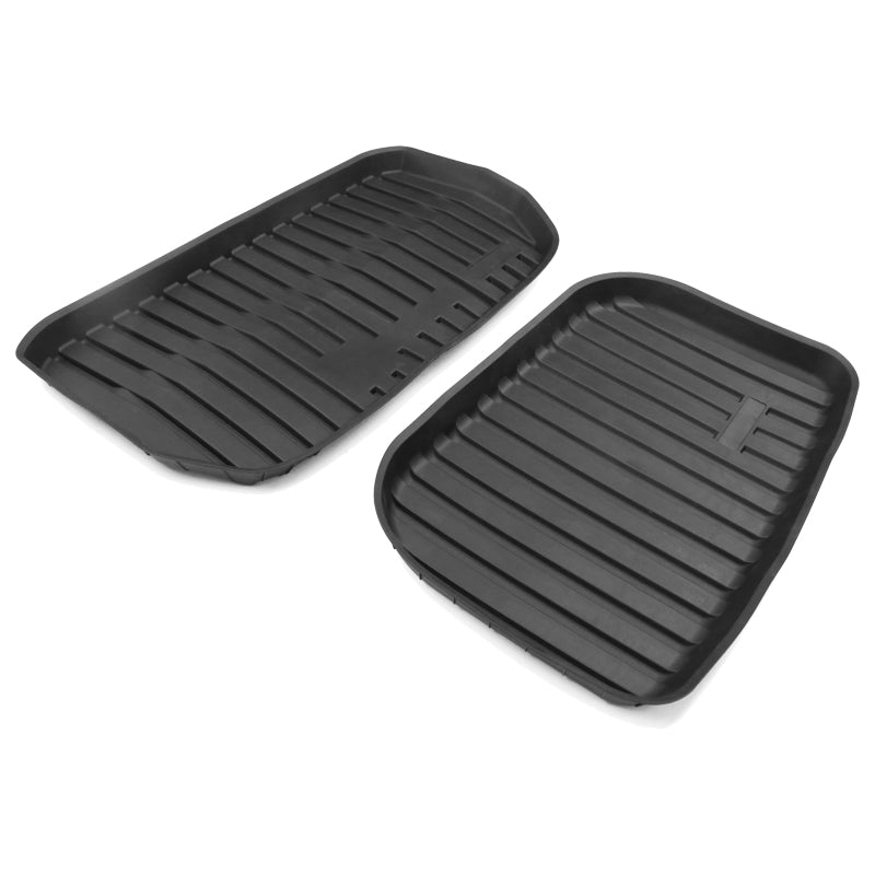 2020-2024 Tesla Model Y Black Trunk Mats Cargo Liner Injection TPE