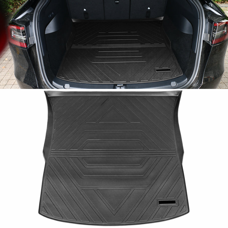 2020-2024 Tesla Model Y Black Trunk Mats Cargo Liner Injection TPE