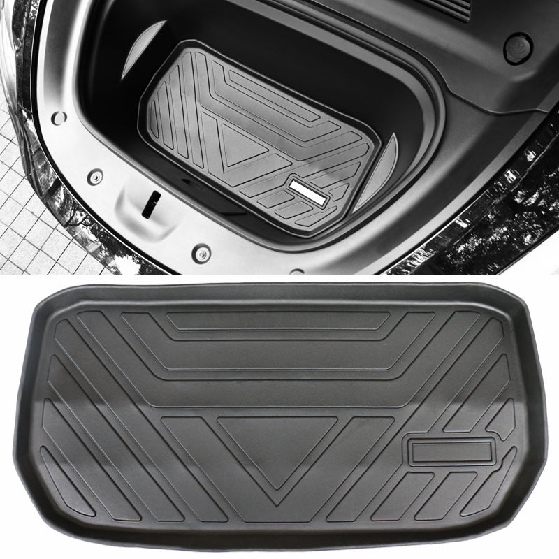 2020-2024 Tesla Model Y Black Trunk Mats Cargo Liner Injection TPE