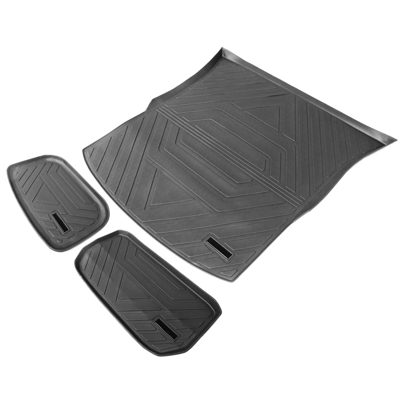 2020-2024 Tesla Model Y Black Trunk Mats Cargo Liner Injection TPE