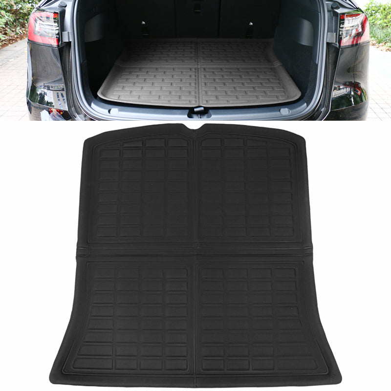 2020-2024 Tesla Model Y Black 3D Molded Trunk Mats Cargo Liner TPE