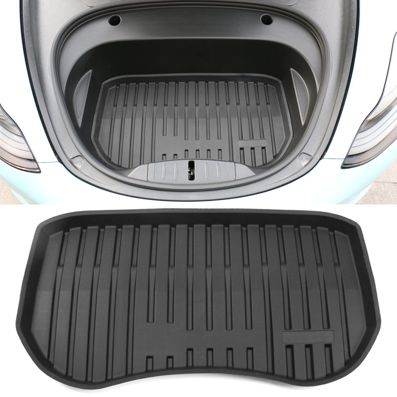 2021-2023 Tesla Model 3 Black Trunk Mats Cargo Liner Injection TPE