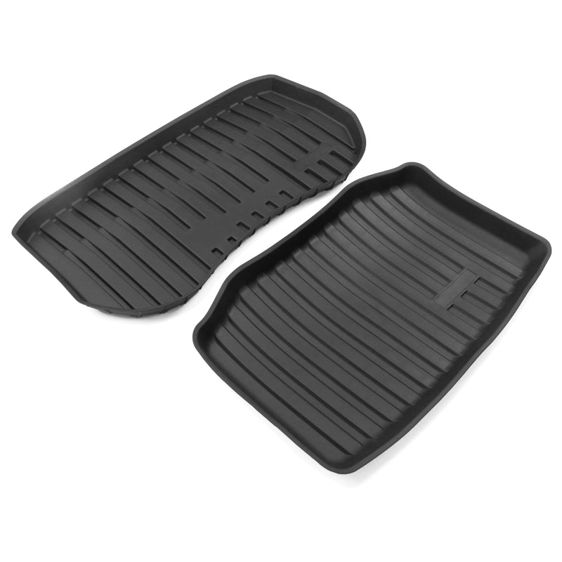 2021-2023 Tesla Model 3 Black Trunk Mats Cargo Liner Injection TPE