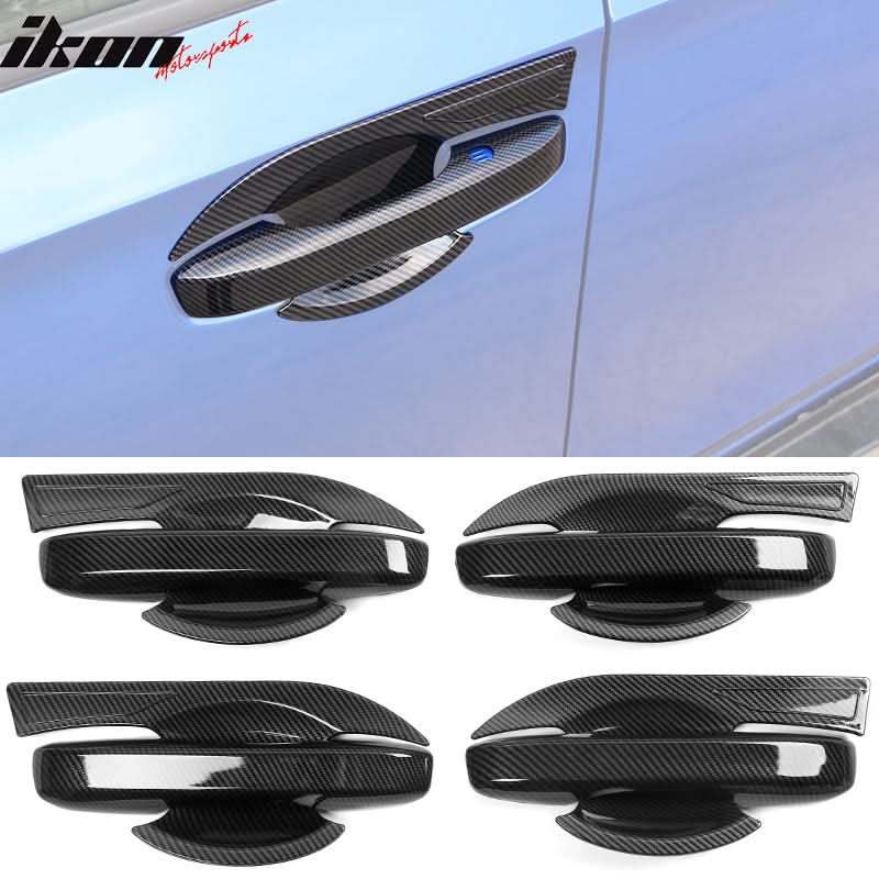 Fits 22-23 Honda Civic 4 Door Gloss Black Look ABS Door Handle Cover