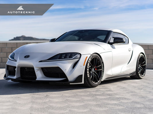 AutoTecknic Replacement Aero Glazing Black Mirror Covers - A90 Supra 2020-Up