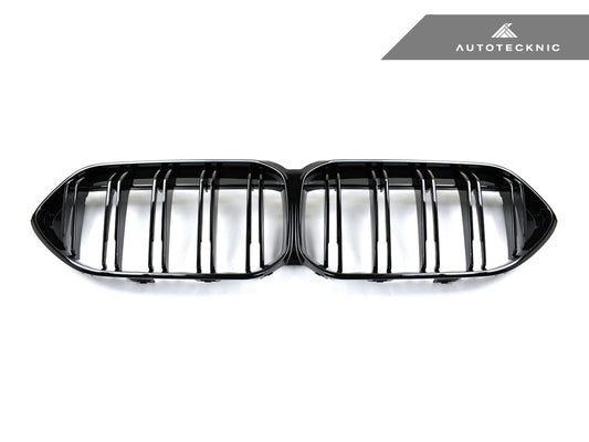 AutoTecknic Dual-Slats Gloss Black Front Grille - BMW F44 2-Series Gran Coupe