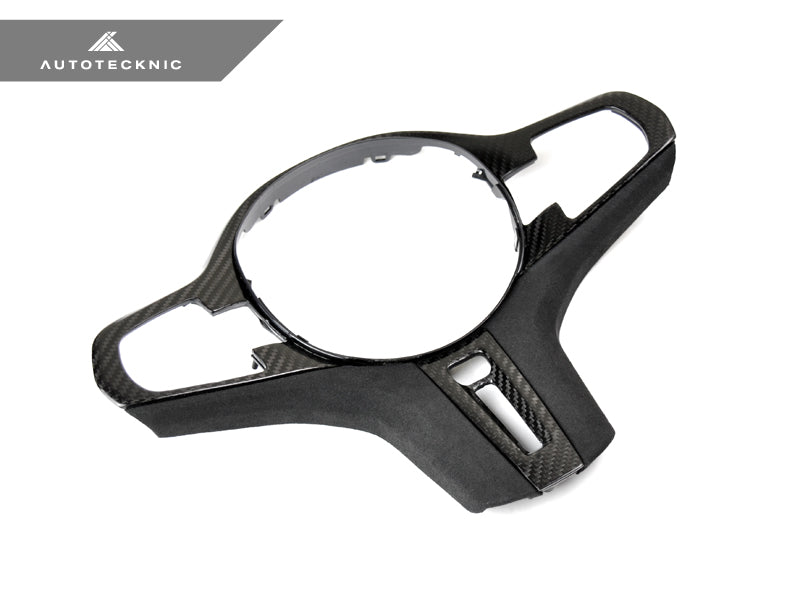 AutoTecknic Carbon Alcantara Steering Wheel Trim - F97 X3M | F98 X4M