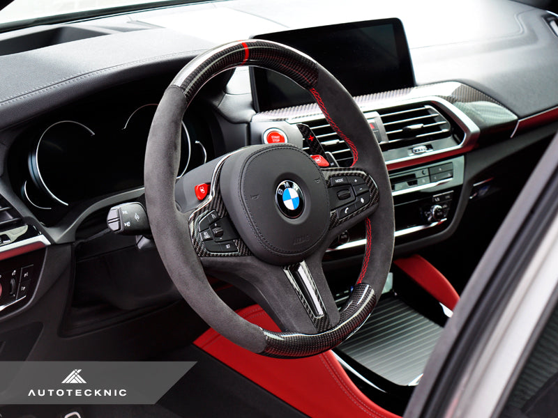 AutoTecknic Replacement Carbon Steering Wheel - BMW F97 X3M | F98 X4M