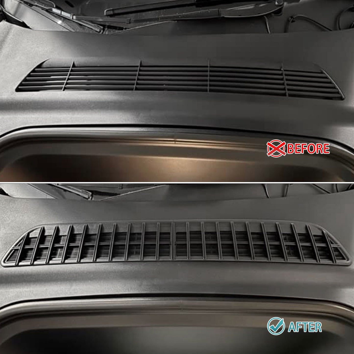 2020-2023 Tesla Model Y Black Air Vent Cover Intake Inlet Grille PP