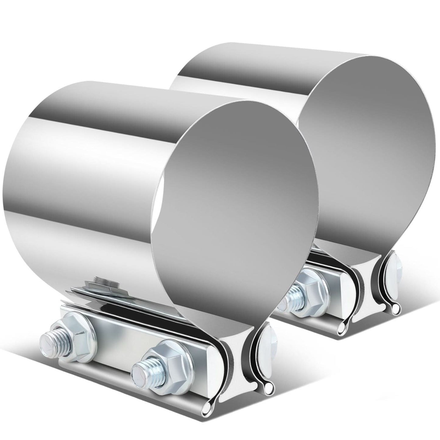 3.0" Butt Joint Exhaust Band Clamp Muffler Coupler Stainless Steel