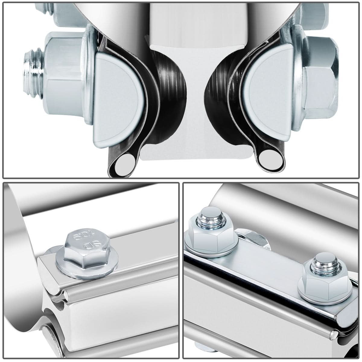 4.0" Butt Joint Exhaust Band Clamp Muffler Coupler Stainless Steel