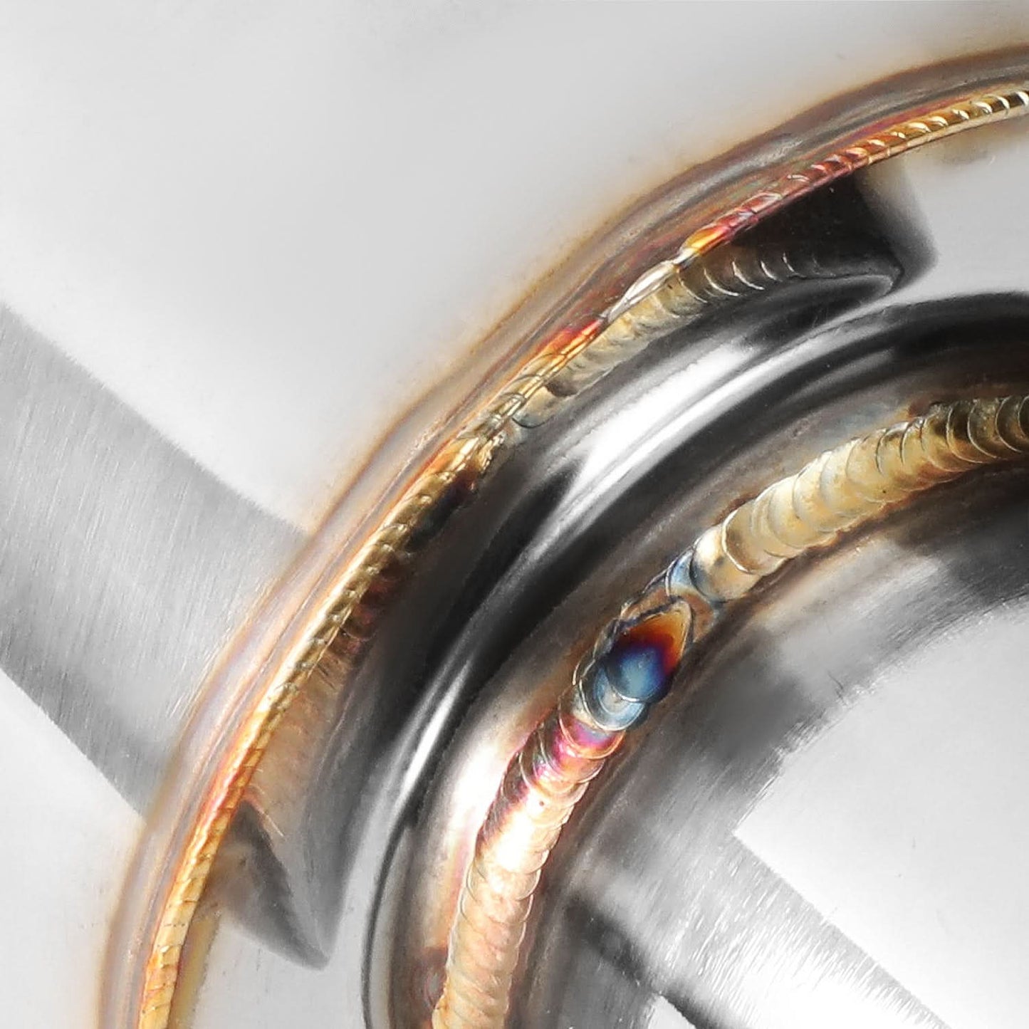 3.0" Tip 2.25" Inlet Straight Cut Polished Muffler 14.7" Total Length