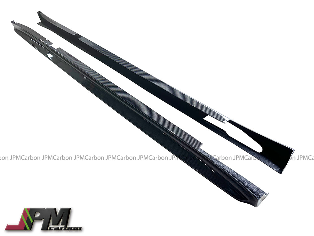 [JPMCarbon] 3D Style Carbon Fiber Side Skirt Add-on Lips Fits For 2018-2024 BMW G01 X3 / G02 X4 with M-sport Package Only