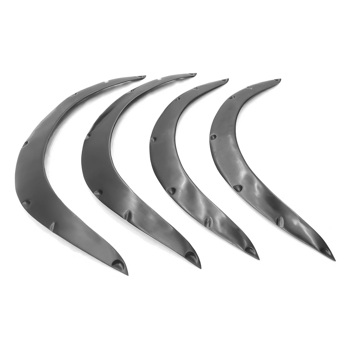 Fits Universal Fender Flares PU Unpainted Wheel Cover Protector 4PCS
