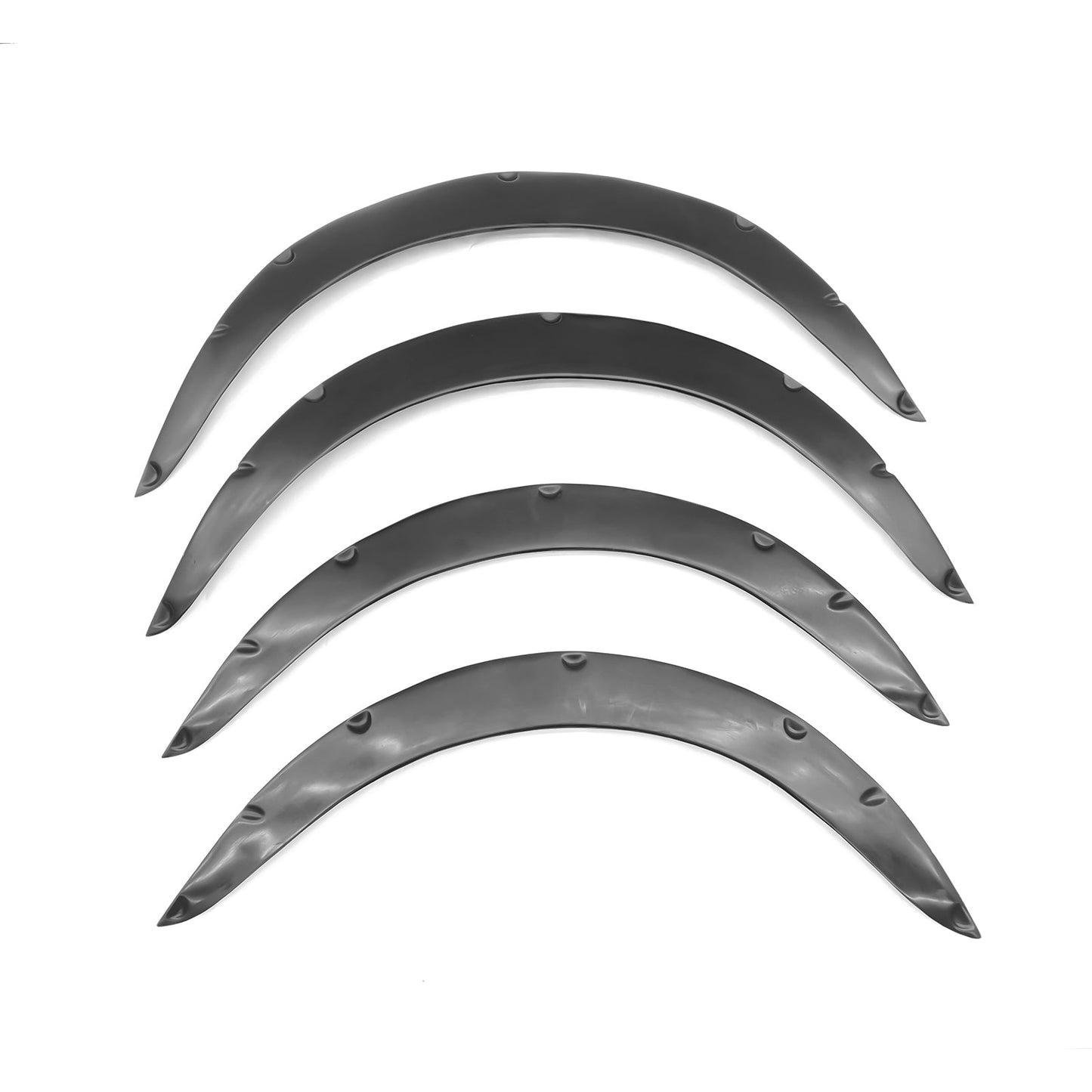 Fits Universal Fender Flares PU Unpainted Wheel Cover Protector 4PCS